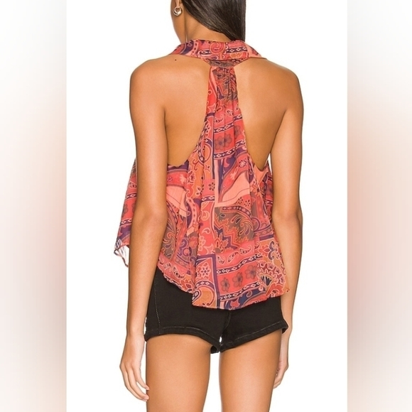 NWT Free People Strawberry Tank in Meadow Combo 🩷 Small - Picture 4 of 5